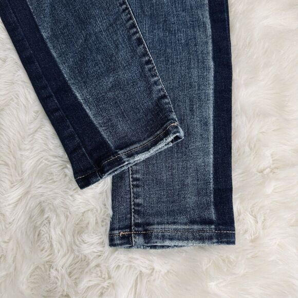 Garage Ultra High Rise Skinny Jeans 1 (24x27) Blue Stretch Denim Juniors - Picture 7 of 9